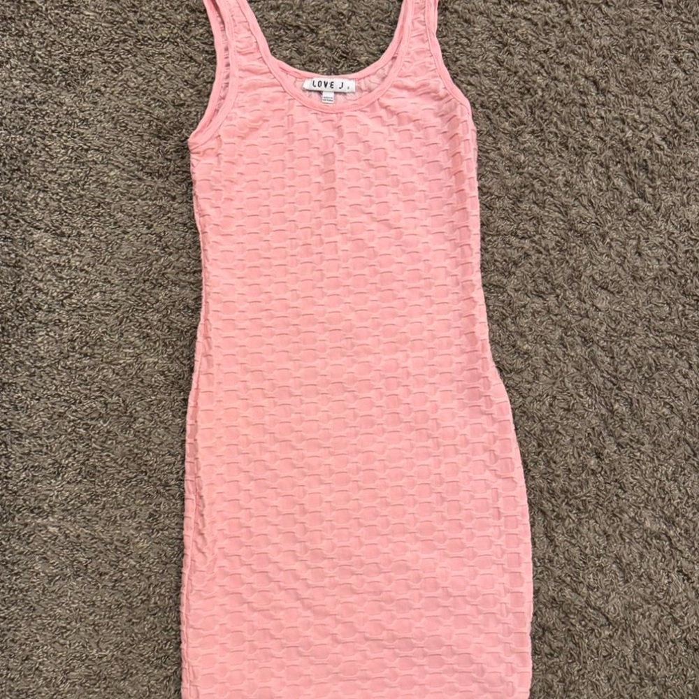 Blush Textured Body Con Dress